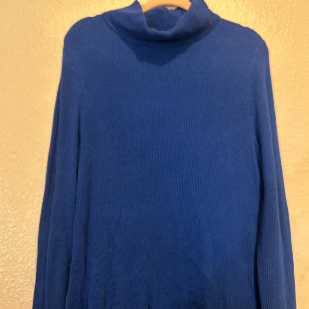 Croft & Barrow Royal Blue Cowl Neck Sweater